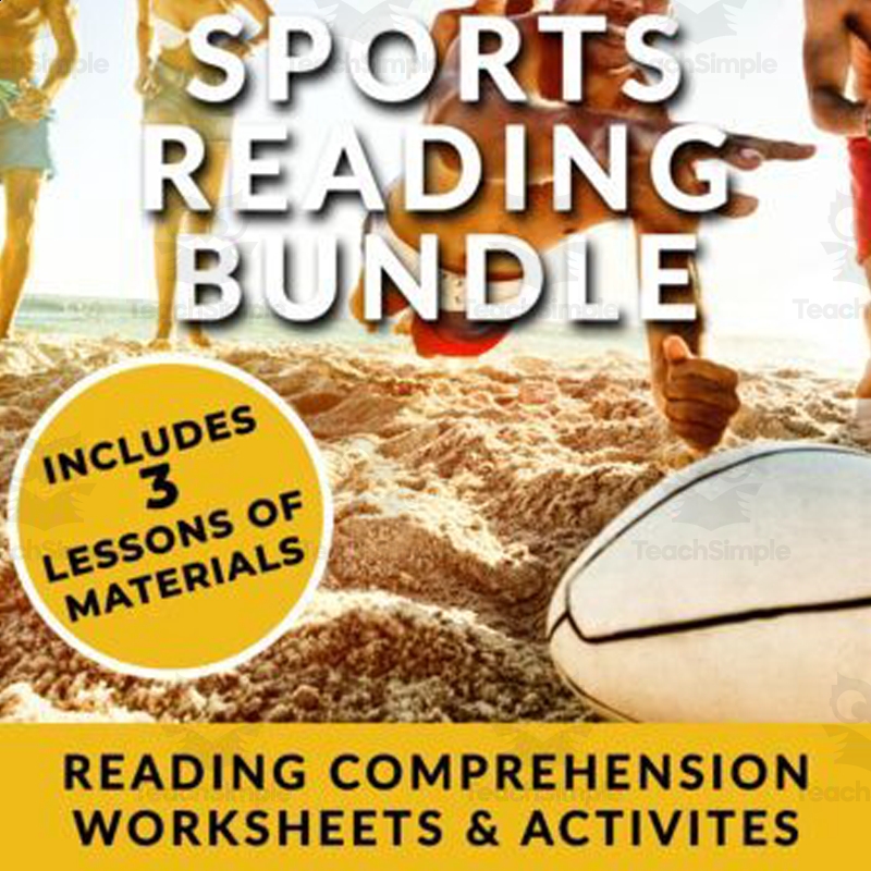 Engaging Sports Reading Comprehension Worksheets ESL U0026 High 