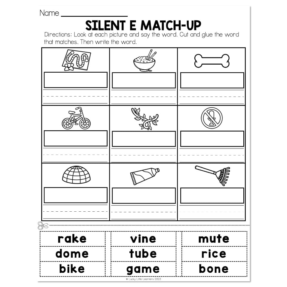 Engaging Videos To Teach Silent E Words Smiling And Shining In Worksheets Library