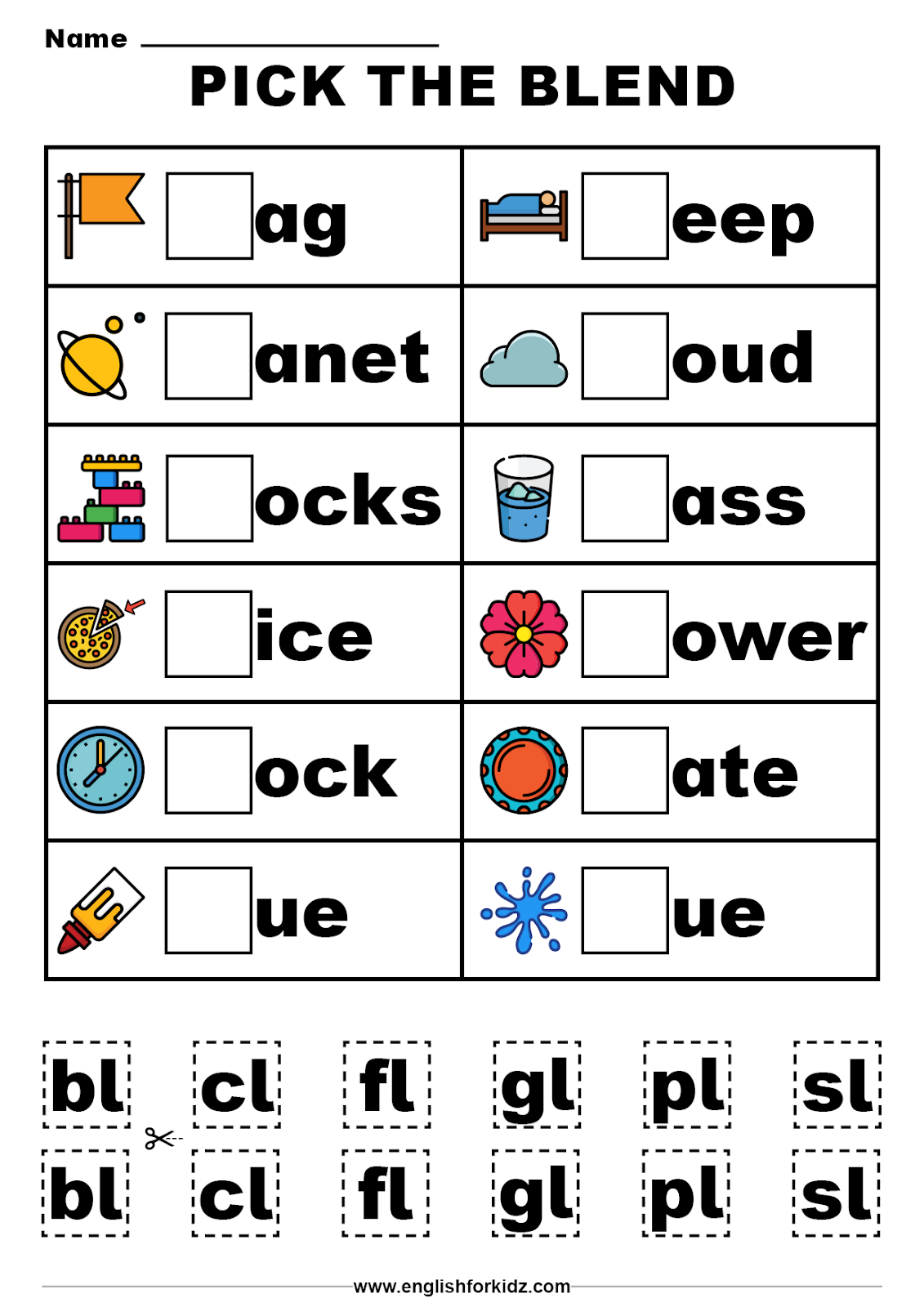 English For Kids Step By Step Beginning Consonant Blends And Worksheets Library English For Kids Step By Step Beginning Consonant Blends And Worksheets Library