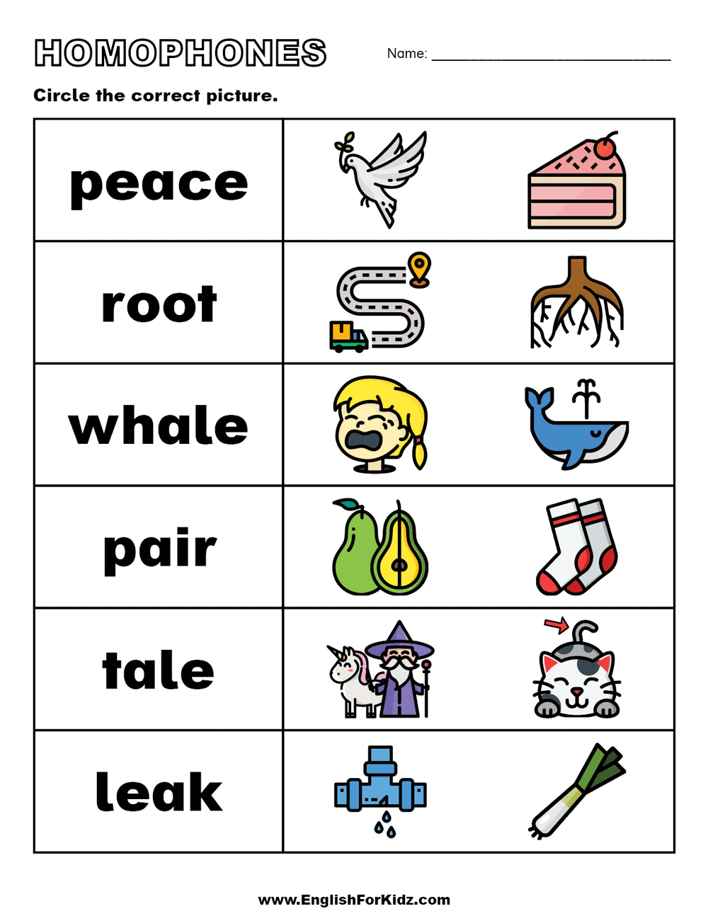 English For Kids Step By Step Homophones Worksheets And Posters English For Kids Step By Step Homophones Worksheets And Posters