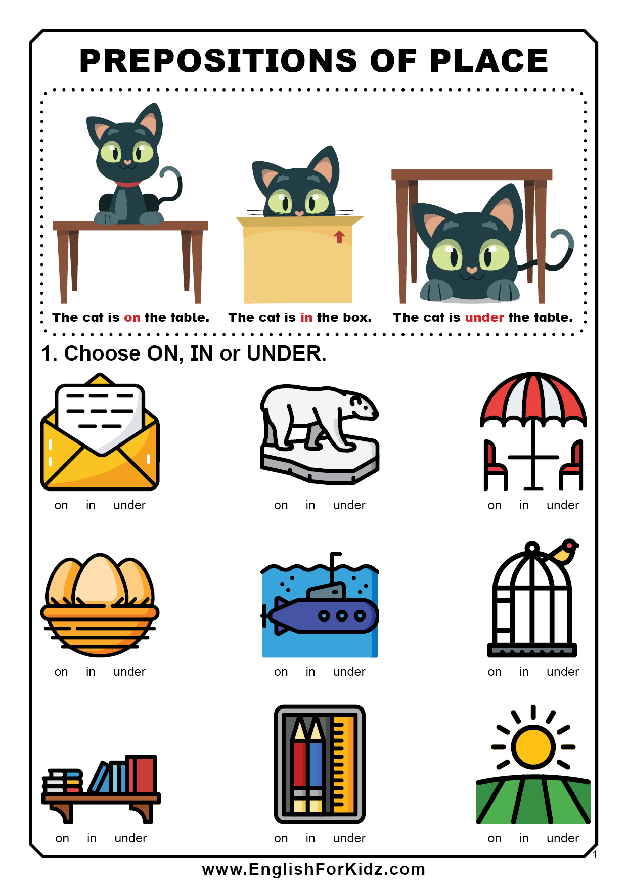 Free Printable English Worksheets Prepositions Free Printable English Worksheets Prepositions
