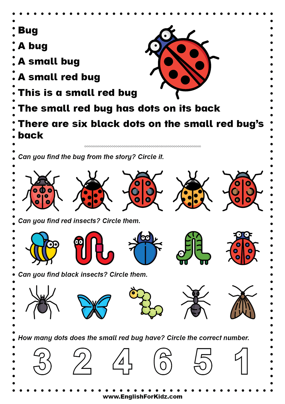 Printable Beginner Kindergarten Reading Worksheets