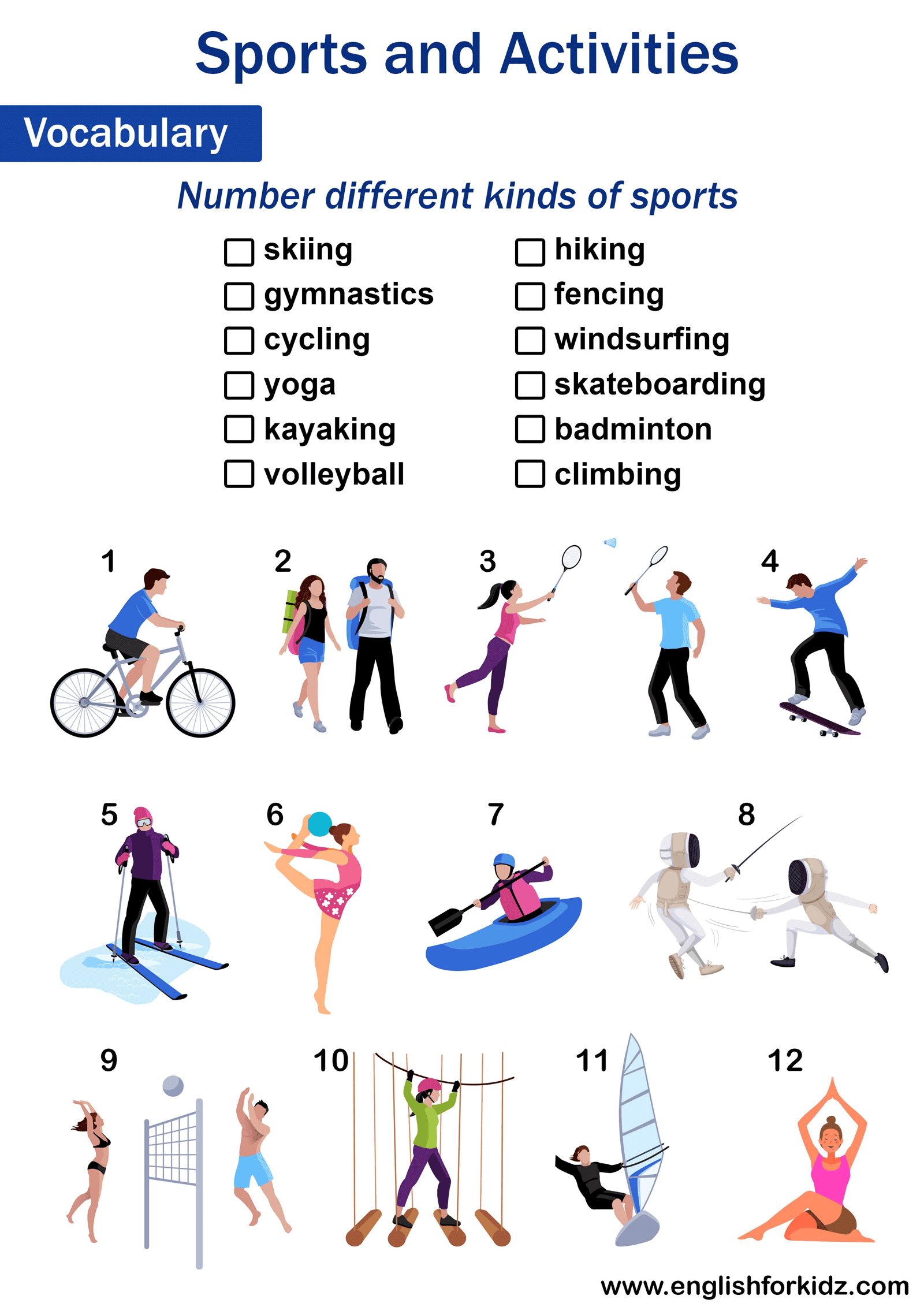 Sports Printable Worksheets