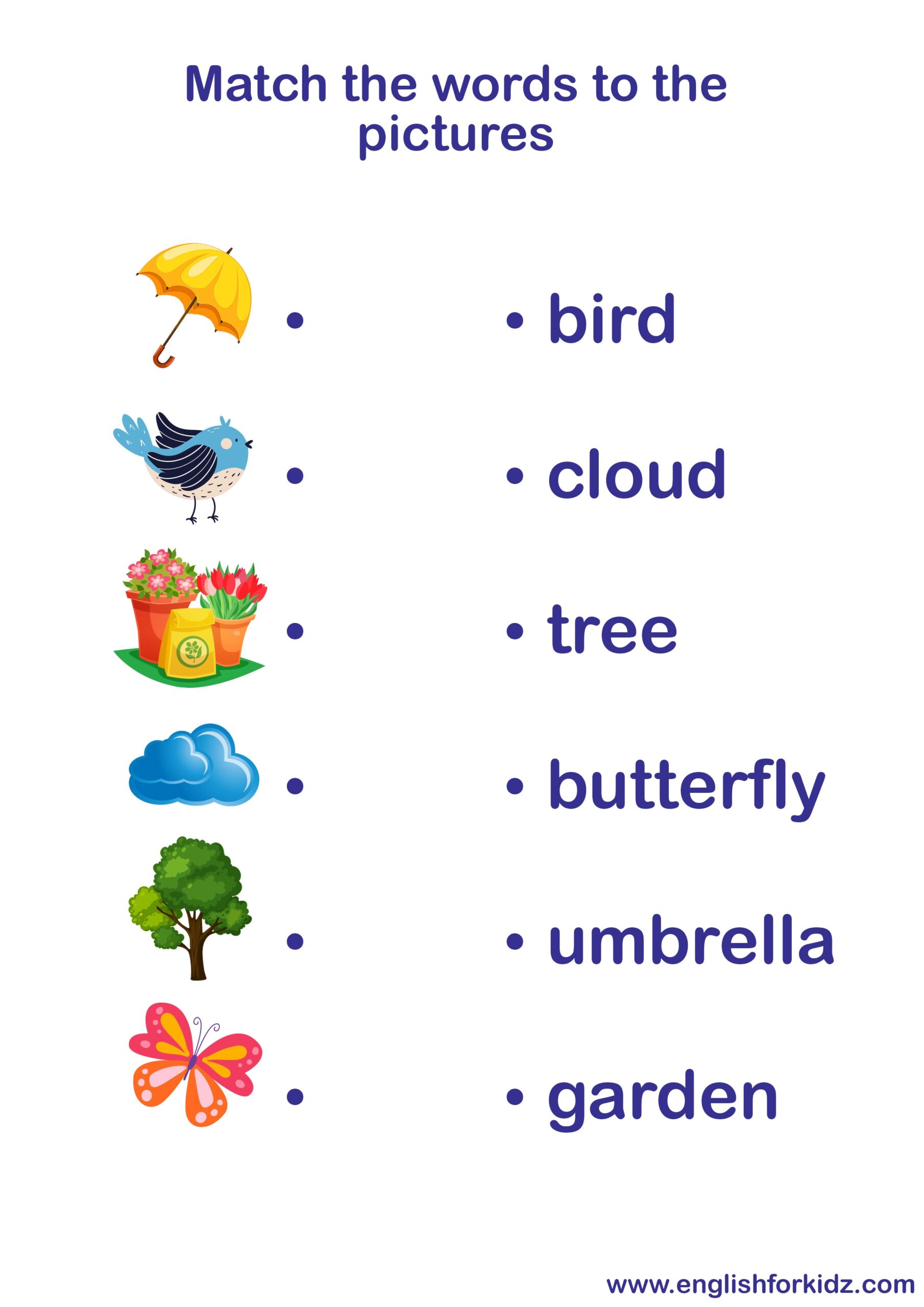English For Kids Step By Step Spring Vocabulary Worksheets