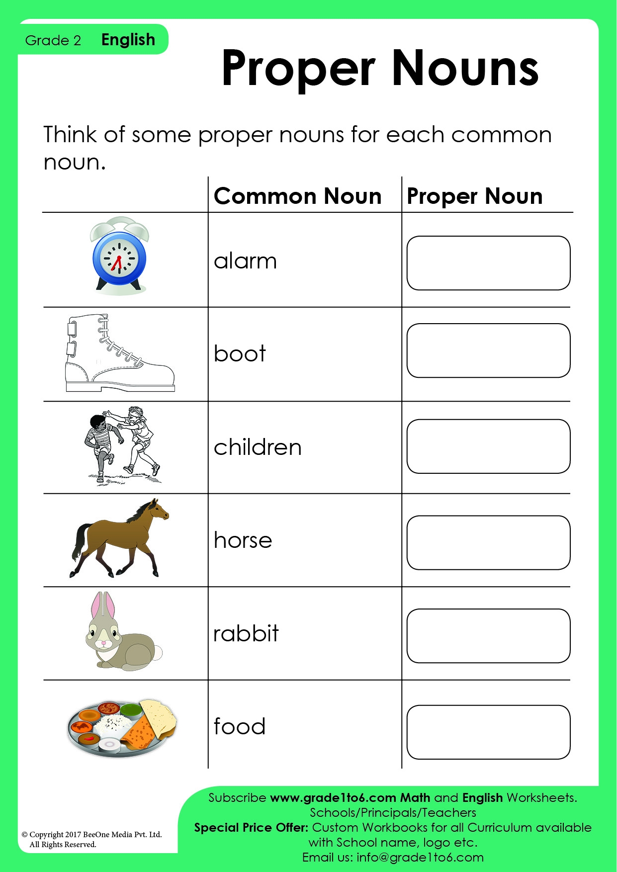 English Worksheet For Class 2 Of Proper Noun Grammar English Worksheet For Class 2 Of Proper Noun Grammar