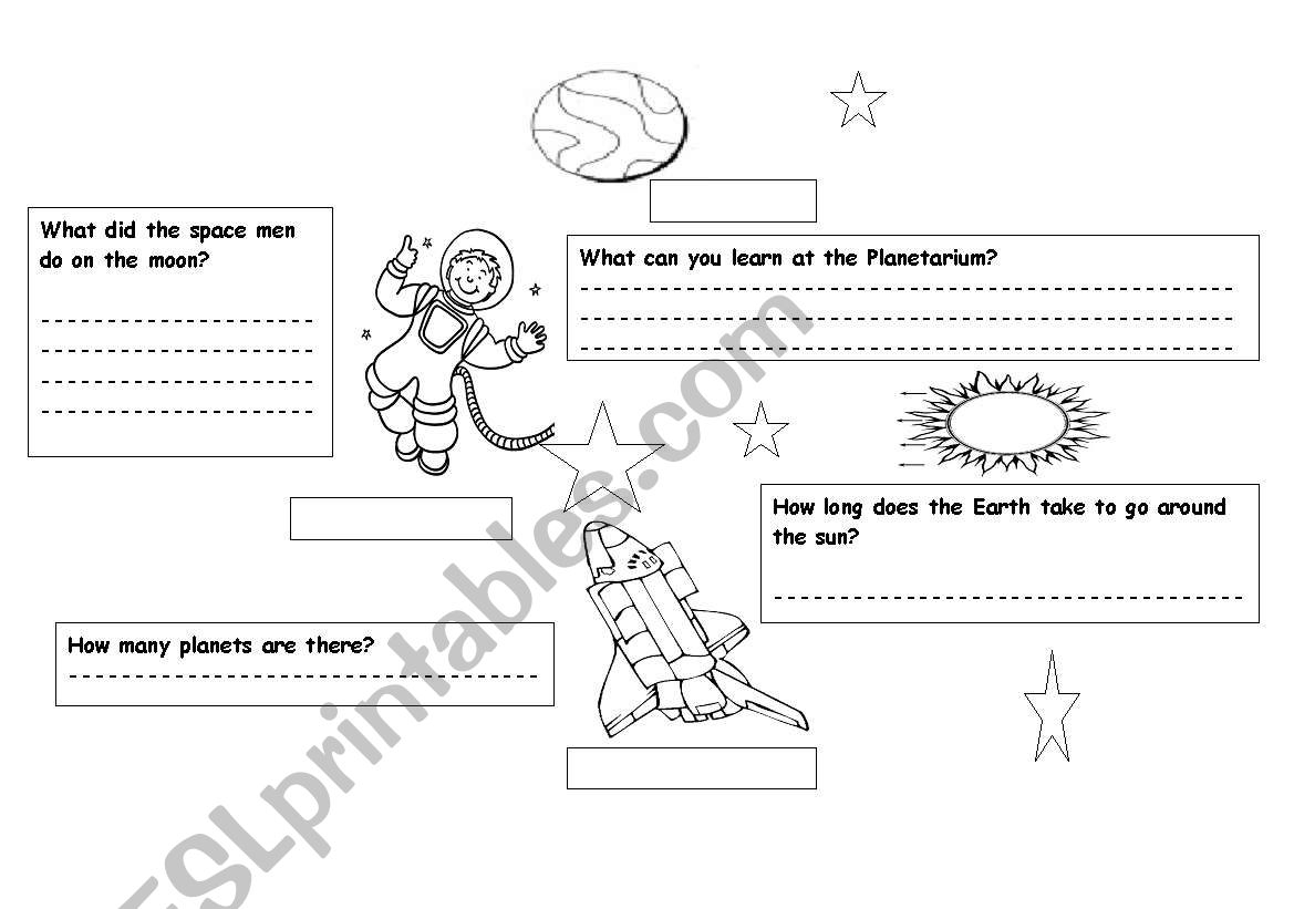 English Worksheets Planetarium English Worksheets Planetarium