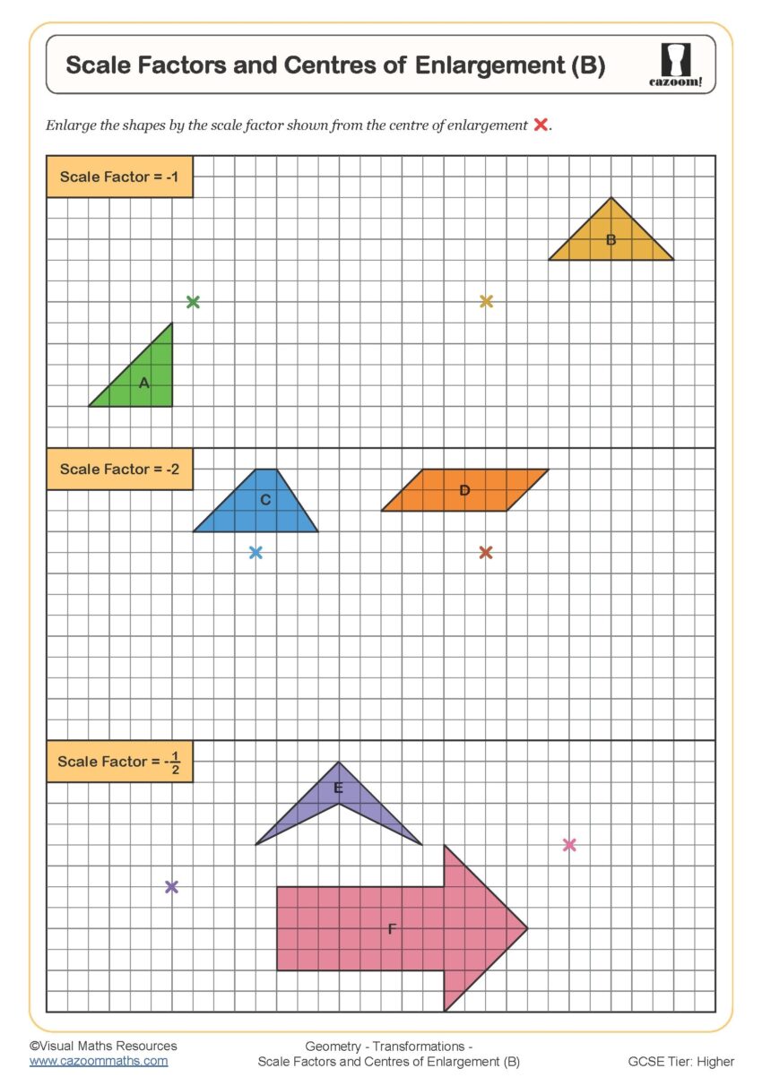 Enlargement C Worksheet Printable PDF Worksheets