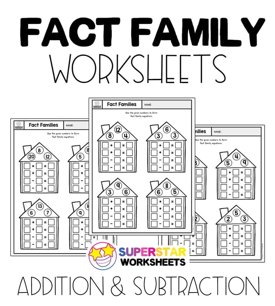 Fact Family Worksheets Superstar Worksheets Worksheets Library Fact Family Worksheets Superstar Worksheets Worksheets Library