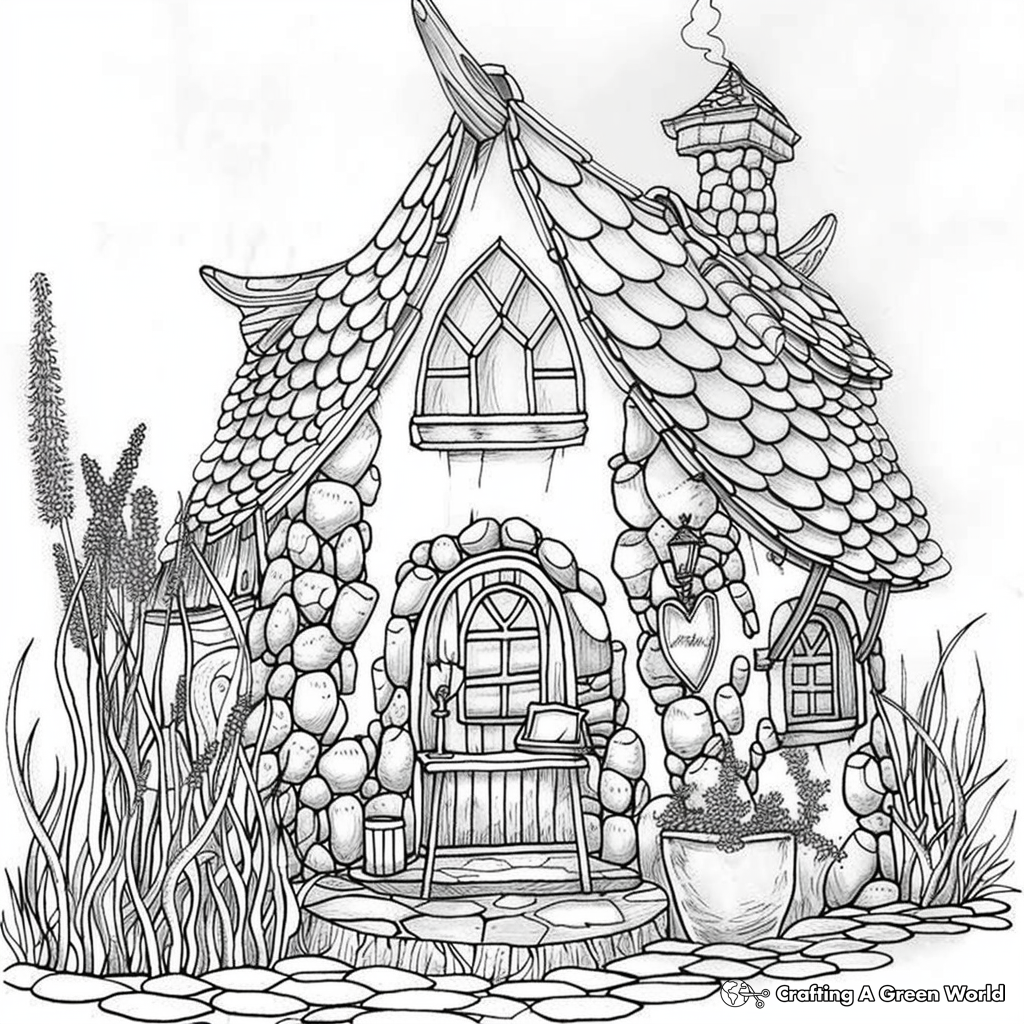 Fairy House Coloring Pages Free U0026 Printable Fairy House Coloring Pages Free U0026 Printable
