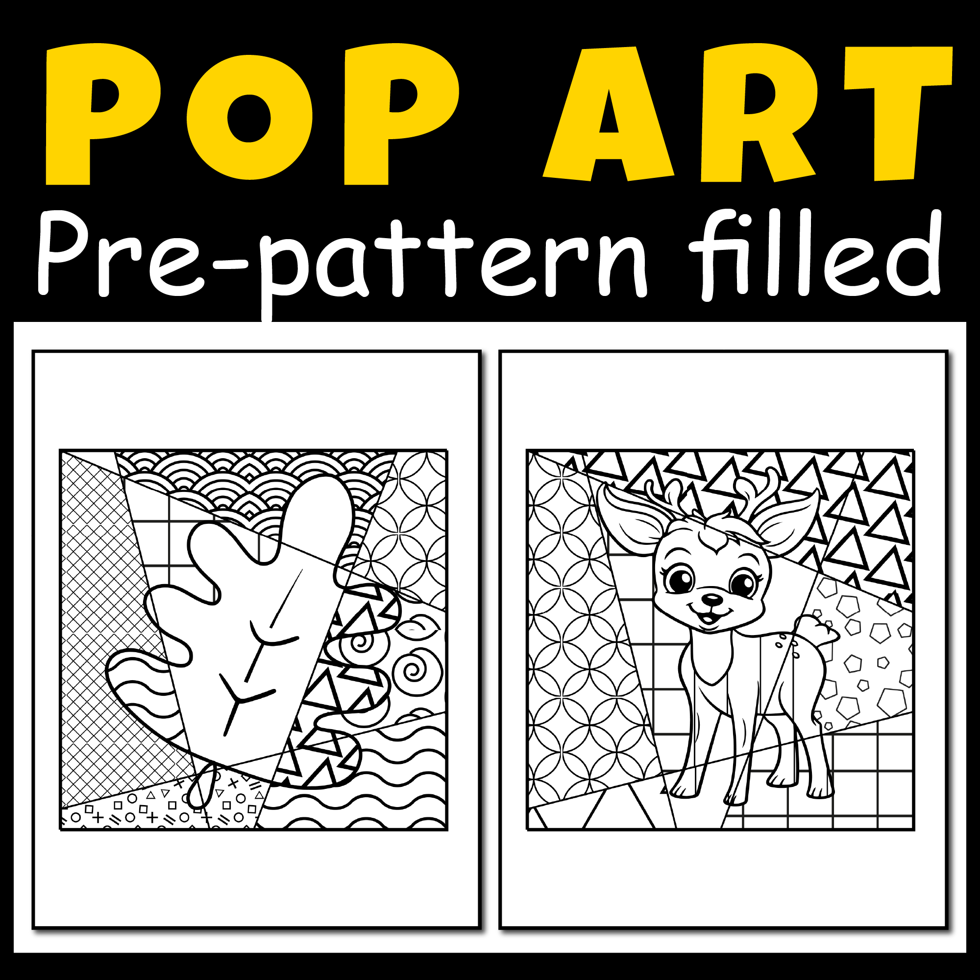 Fall Coloring Page Pop Art Activities Autumn Art Activity Growing Minds Made By Teachers