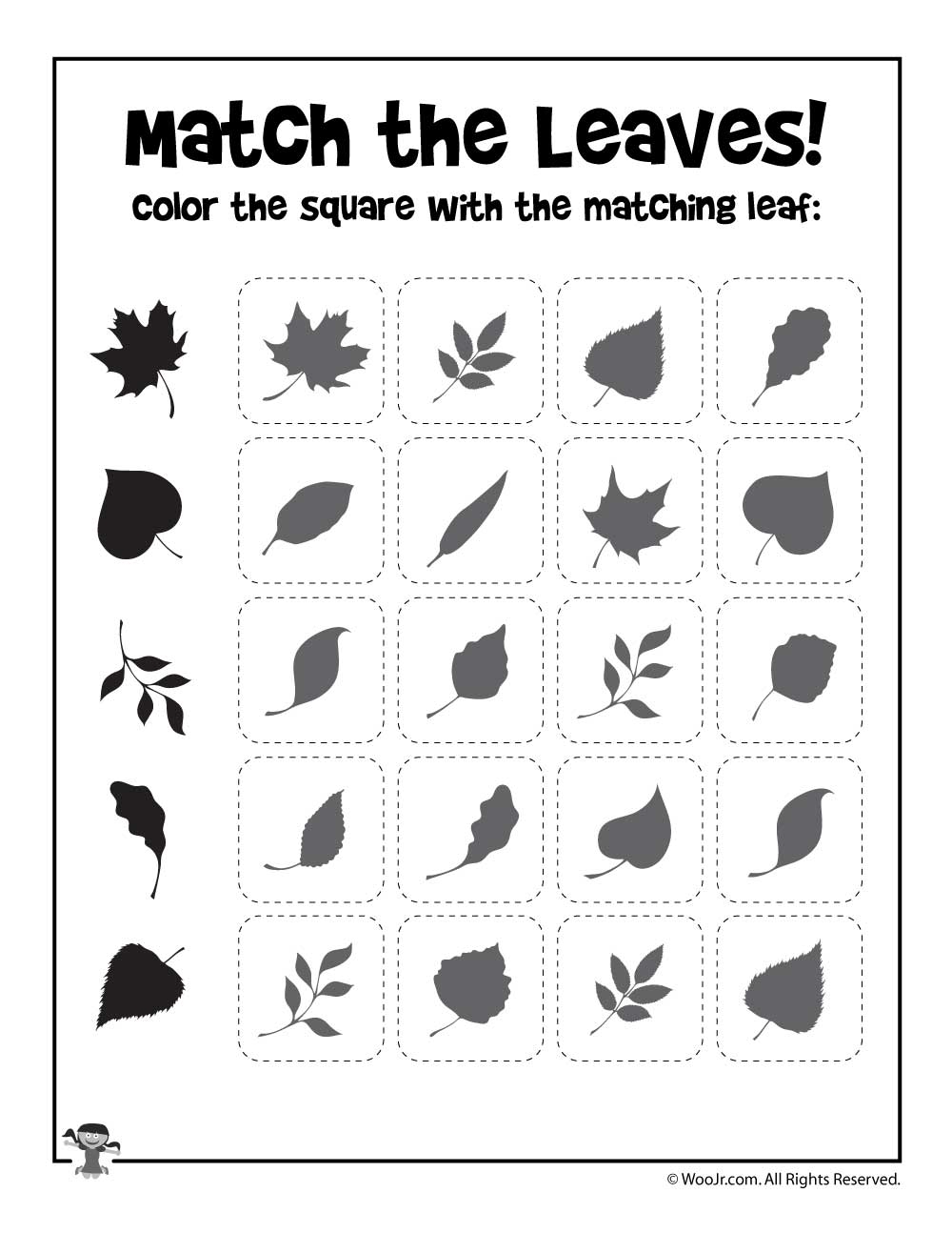 Leaves Printables For Preschoolers