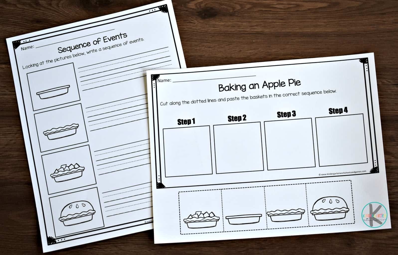 Printable Sequencing Recipe Worksheets Printable Sequencing Recipe Worksheets