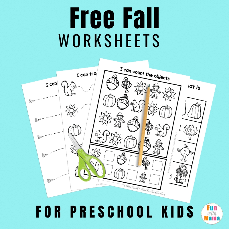 Fall Worksheets For Preschool Free Printable Fun With Mama
