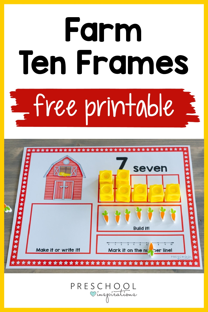 Farm Counting Mats Preschool Inspirations