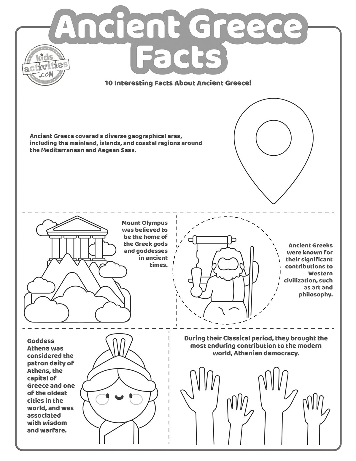 Printable Ancient Greece Worksheet Printable Ancient Greece Worksheet