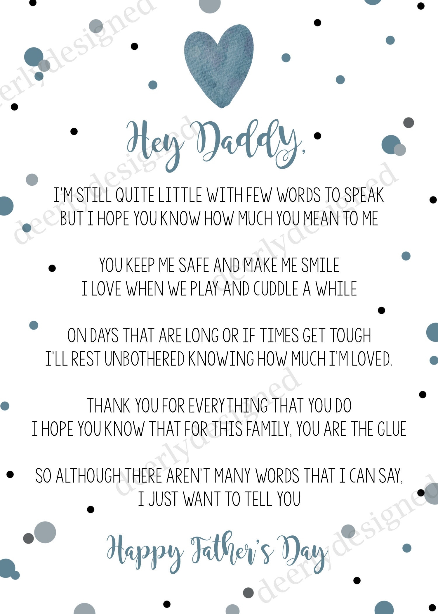 Father s Day Poem From Baby toddlers Happy Father s Day Daddy s First Father s Day Poem For Dad Father s Day Gift Ideas Printable