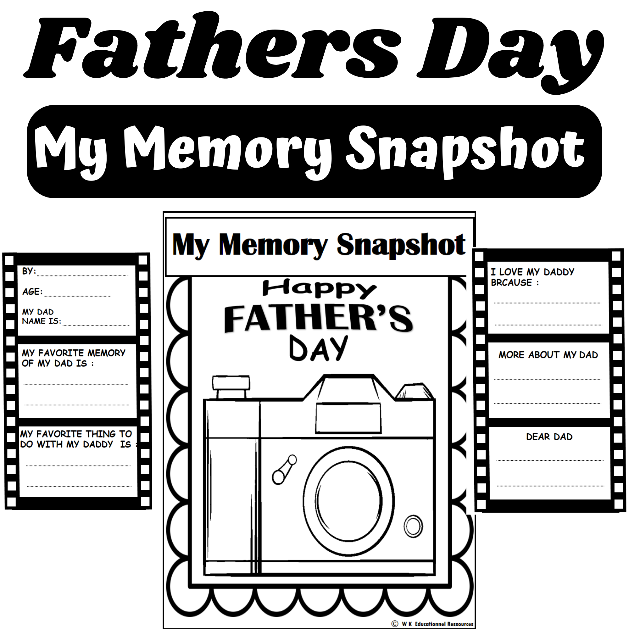 Father's Day Free Printable Worksheets