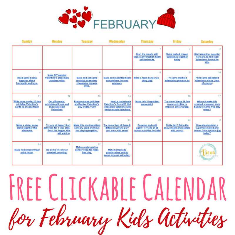 February Calendar Of Activities For Toddlers And Preschoolers February Calendar Of Activities For Toddlers And Preschoolers