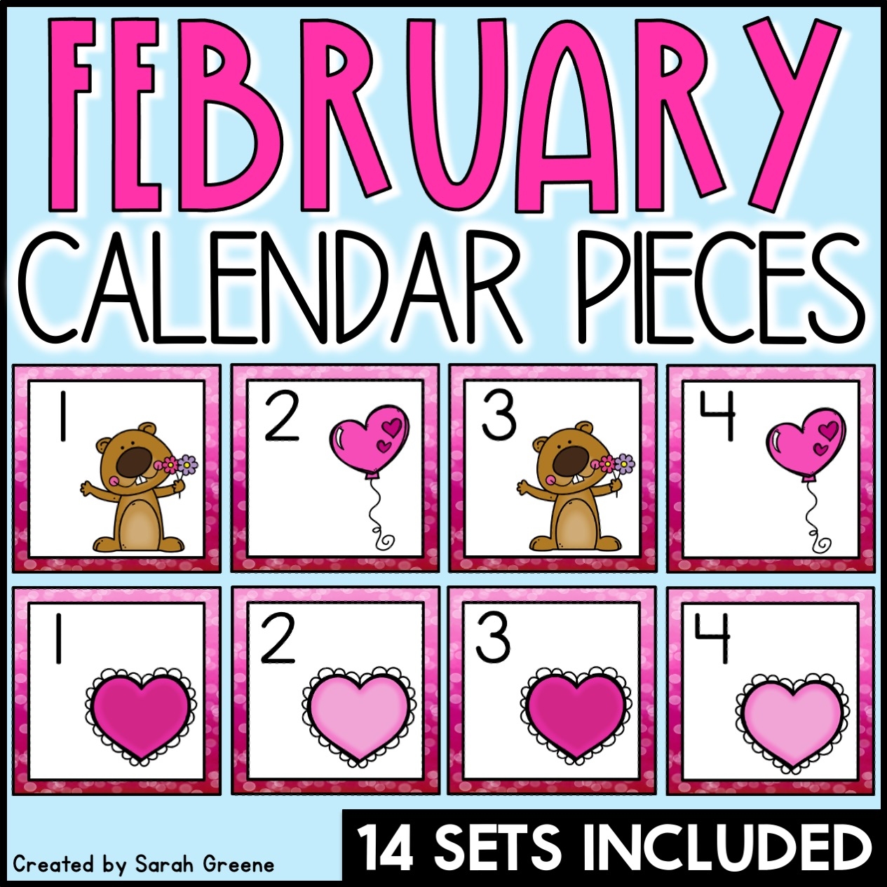 February Calendar Pieces Made By Teachers February Calendar Pieces Made By Teachers