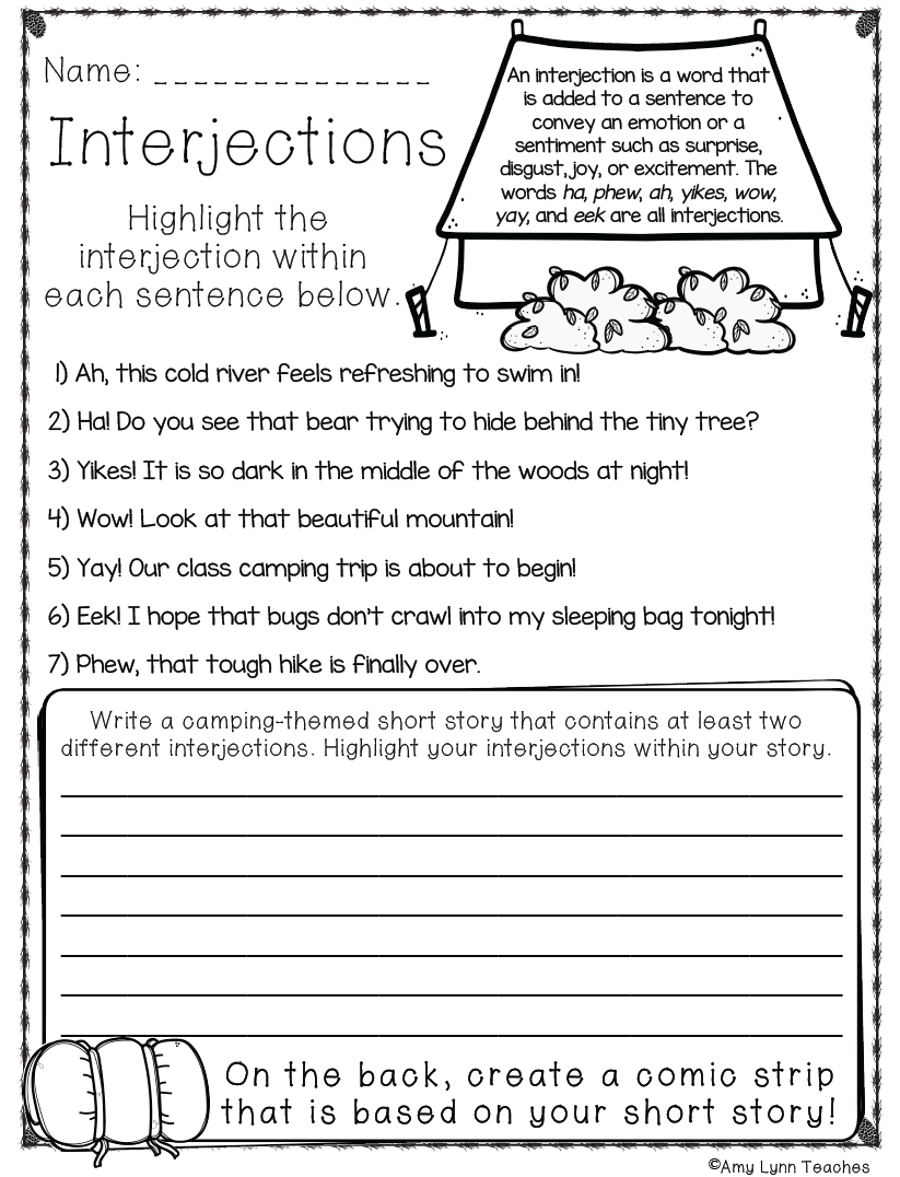Fifth Grade Camping Themed Worksheets 100 Standards Aligned Printables Made By Teachers Fifth Grade Camping Themed Worksheets 100 Standards Aligned Printables Made By Teachers