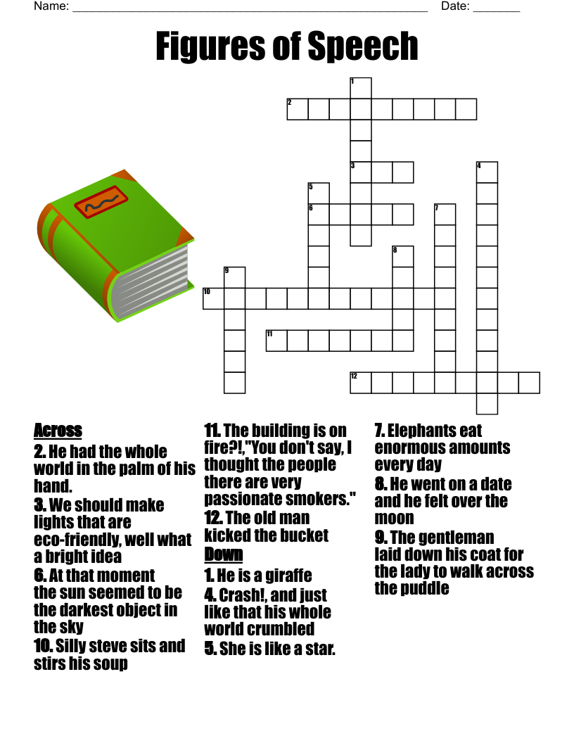 Figures Of Speech Worksheet WordMint Figures Of Speech Worksheet WordMint
