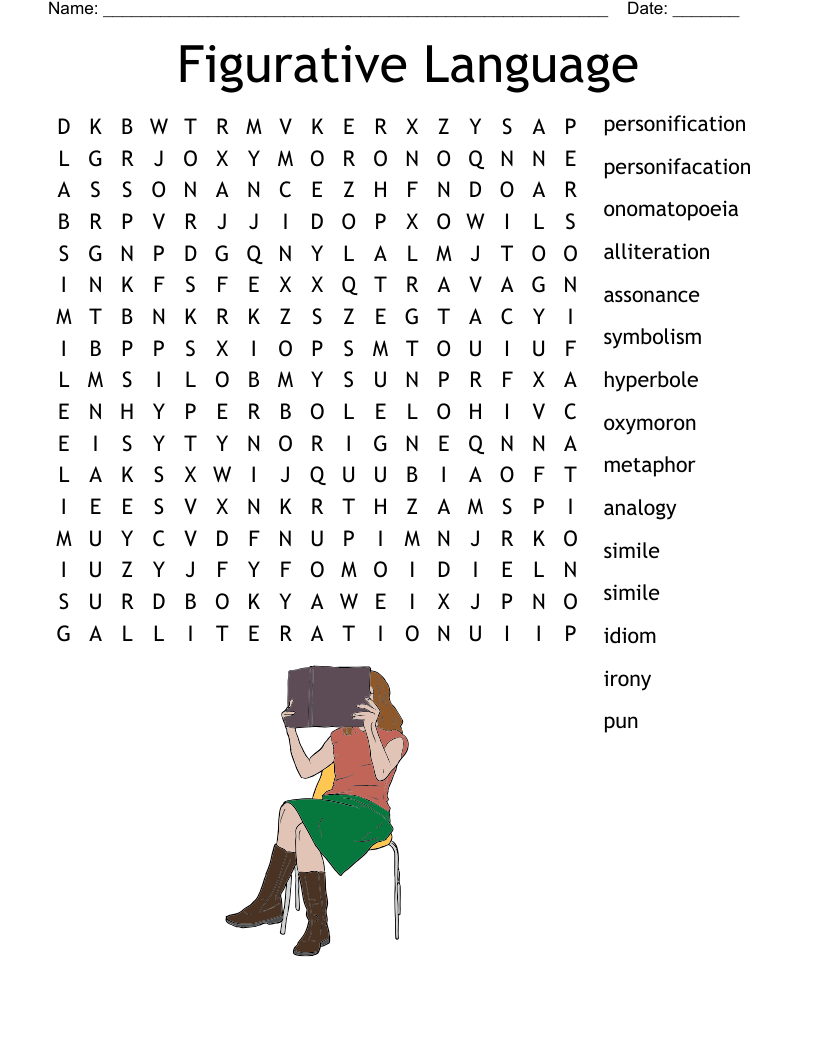 Figures Of Speech Printable Worksheets Figures Of Speech Printable Worksheets