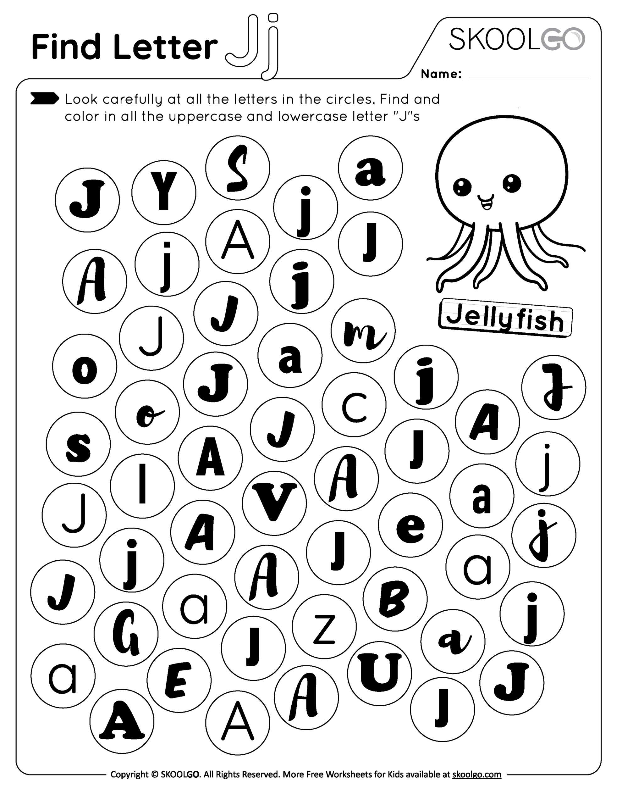 Letter J Free Printable Worksheets Letter J Free Printable Worksheets