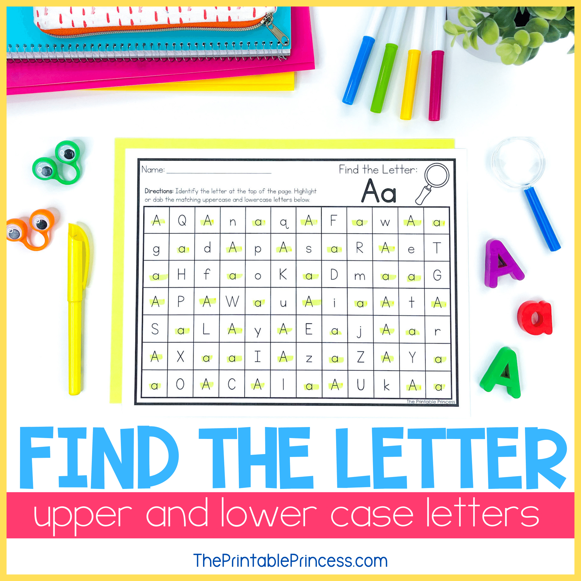 Find The Letter Letter Recognition Worksheets The Printable Princess Find The Letter Letter Recognition Worksheets The Printable Princess