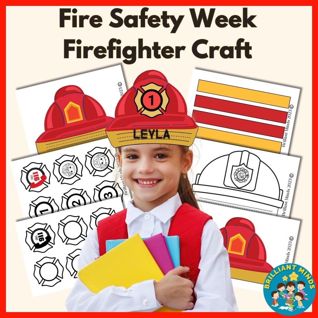 Printable Preschool Firefighter Hat Printable Preschool Firefighter Hat