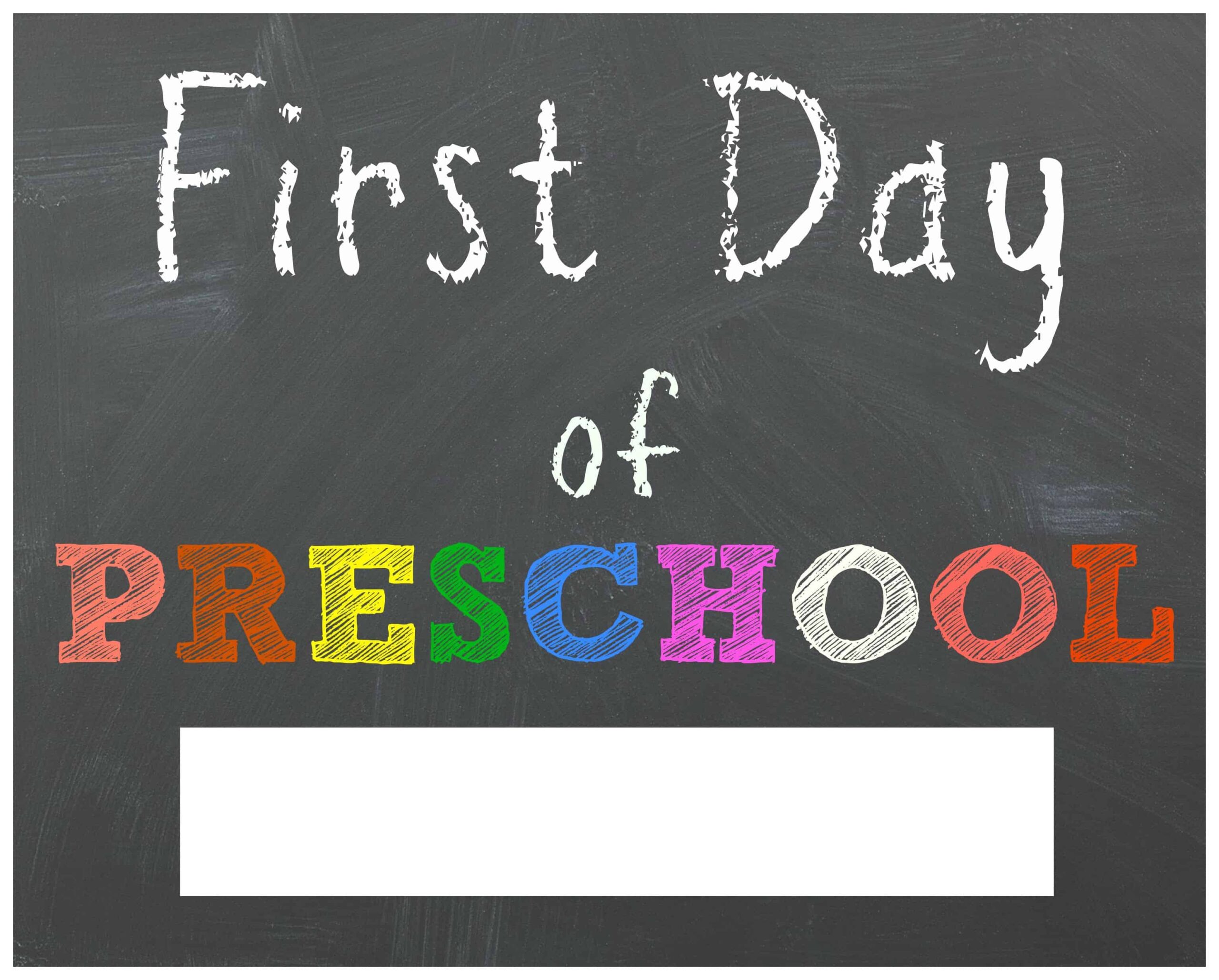 First Day Of Pre K Sign Printable Printable Party Favors First Day Of Pre K Sign Printable Printable Party Favors