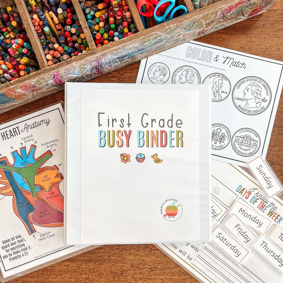 First Grade Busy Binder Printable Educational Games 1st Grade First Grade Busy Binder Printable Educational Games 1st Grade