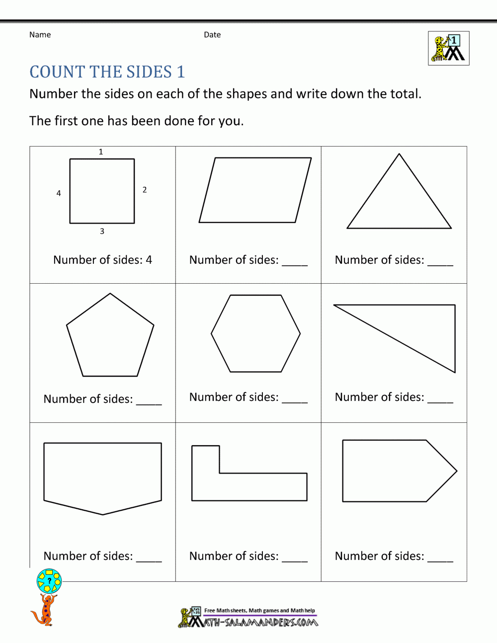 First Grade Geometry