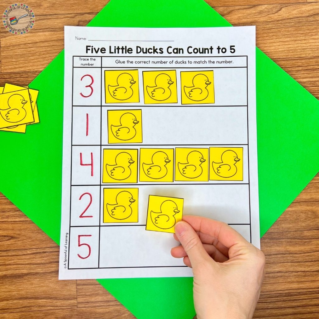 Five Little Ducks Activities For Kindergarten A Spoonful Of Learning