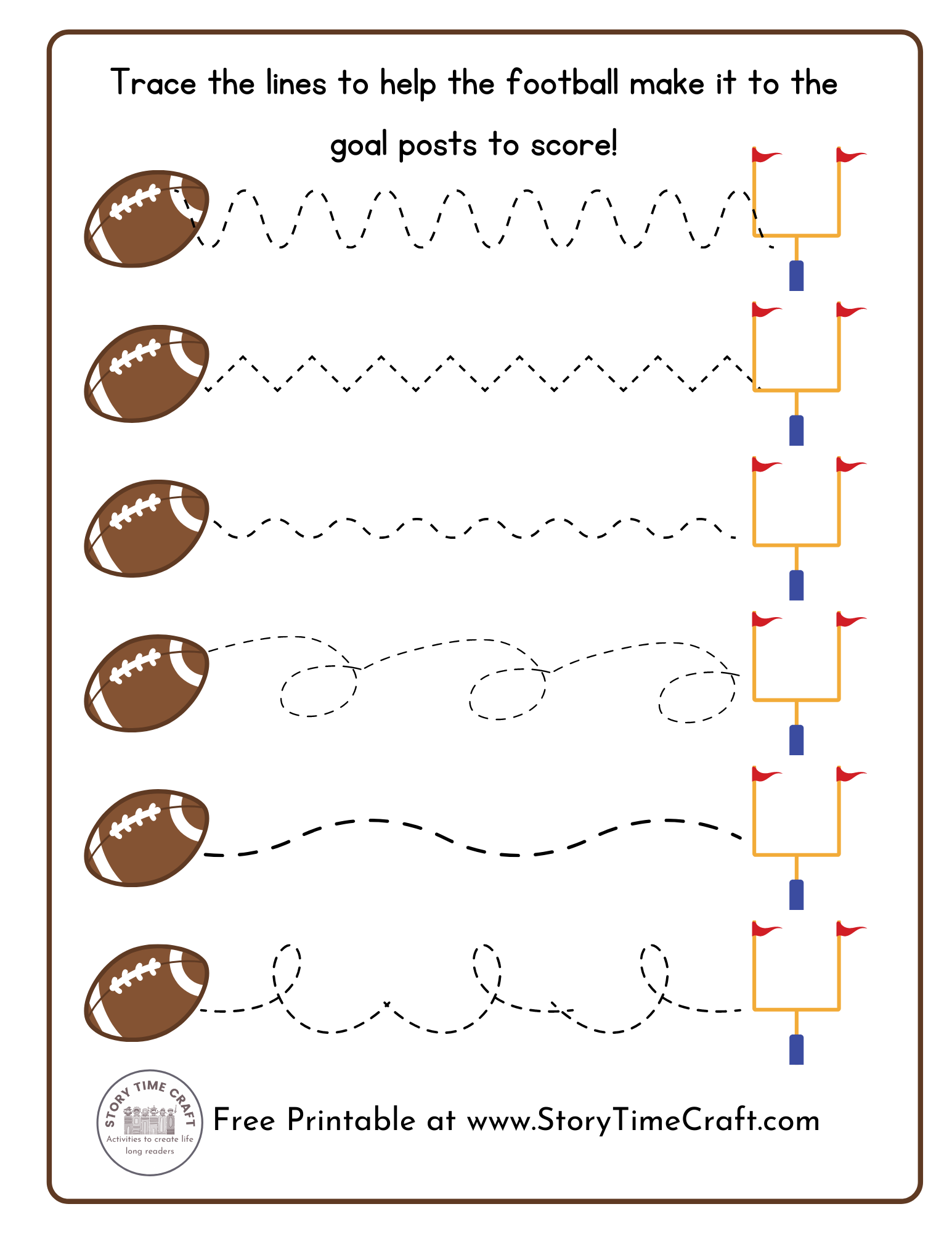 Foot Ball Game Day Fun Story Time Craft Foot Ball Game Day Fun Story Time Craft