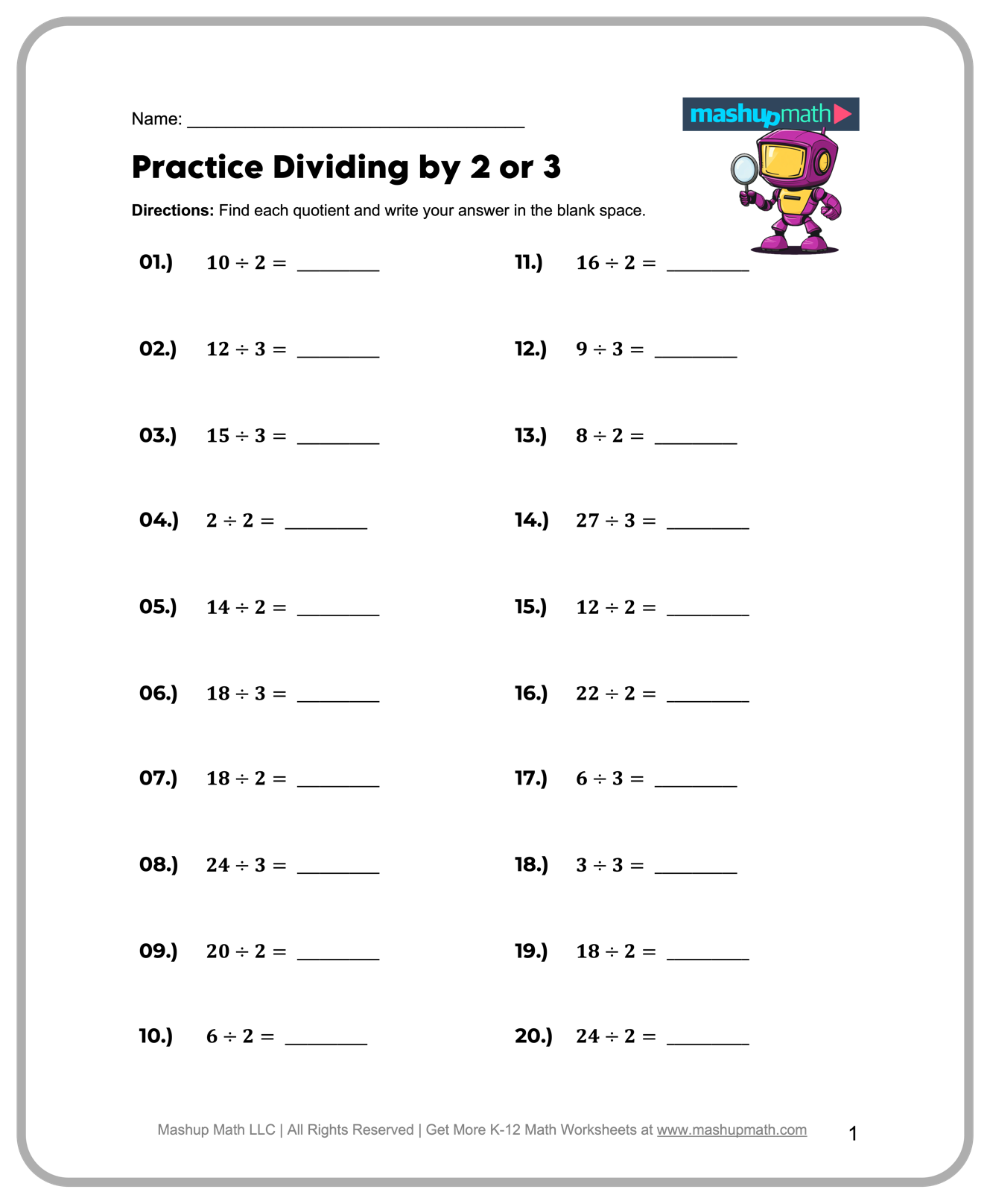 Printable Math Worksheets 3rd Grade Division Printable Math Worksheets 3rd Grade Division