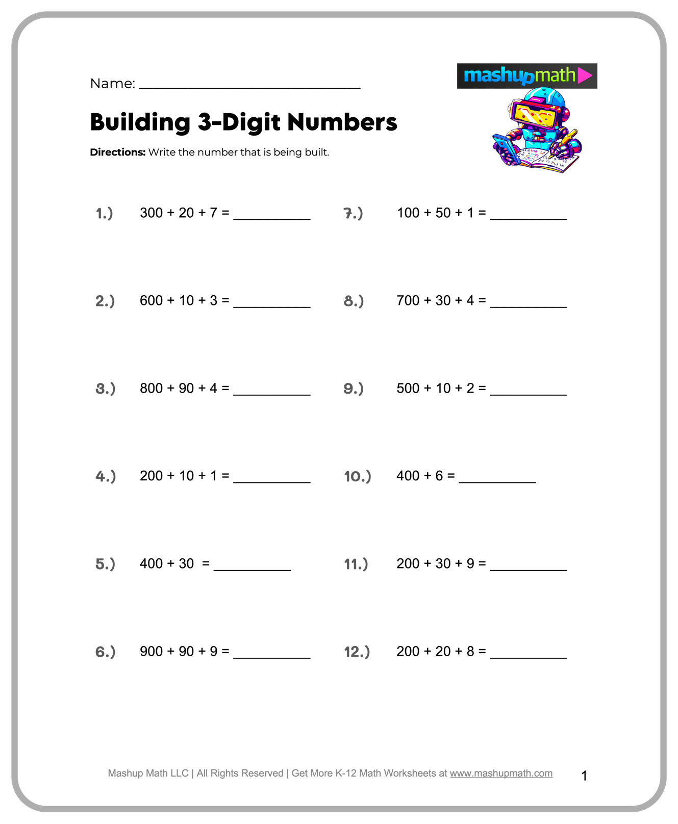 Free Spring Math Worksheets 4th Grade