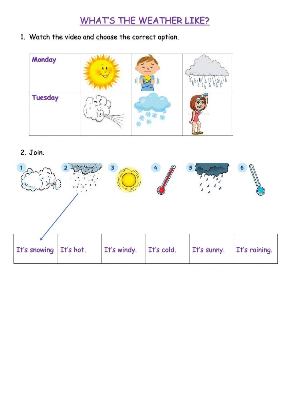 Free Weather Worksheets For 4th Grade
