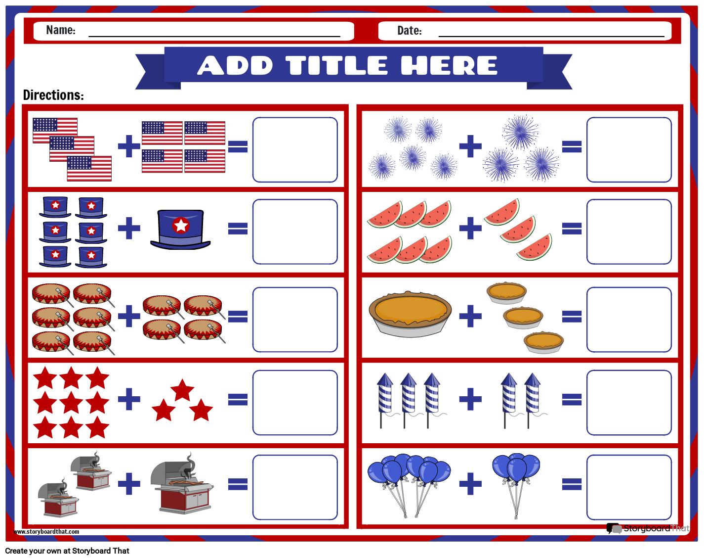 Free 4th Of July Worksheets For 2025 Storyboard That Free 4th Of July Worksheets For 2025 Storyboard That