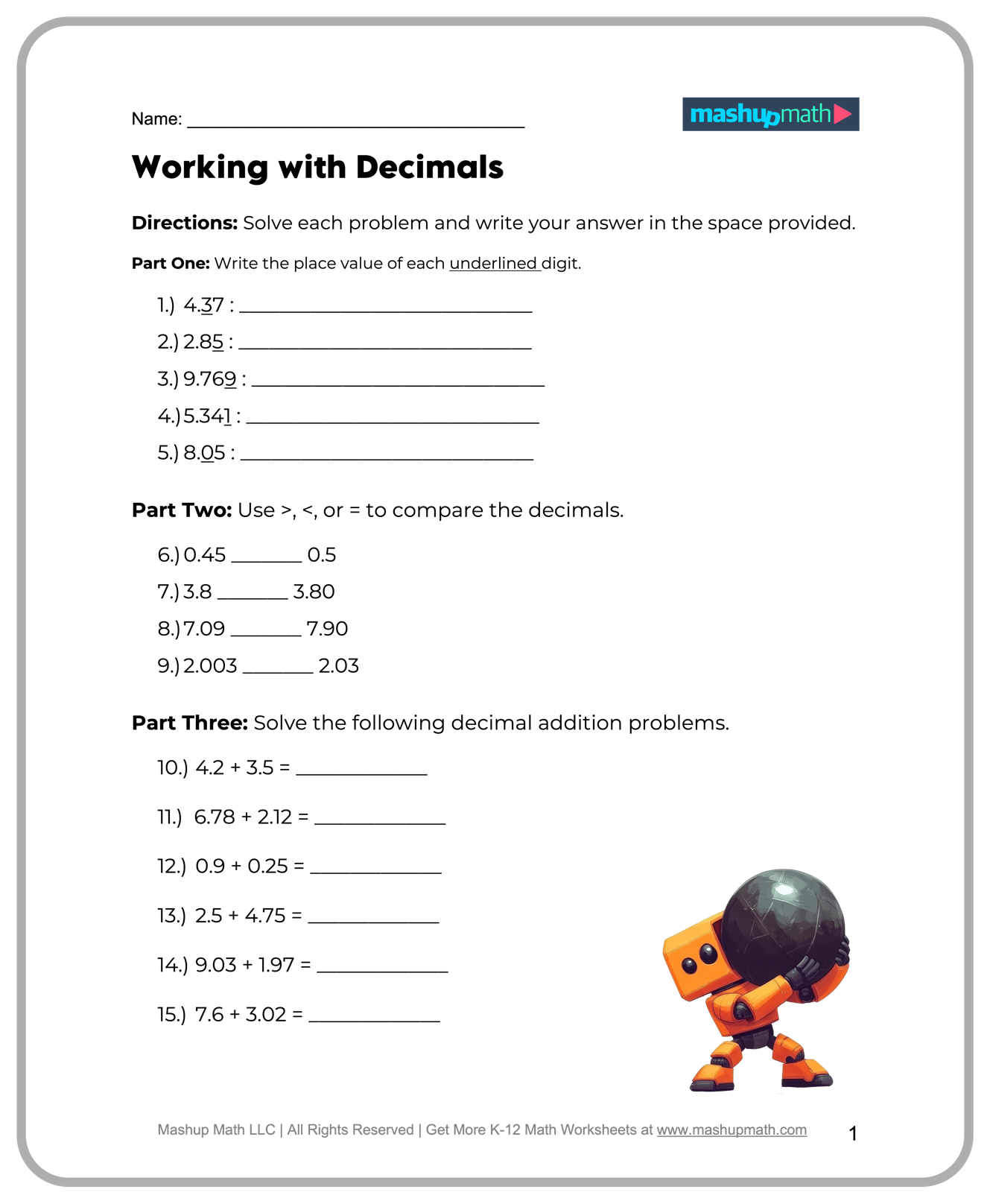 Printable 5th Grade Math Worksheets Printable 5th Grade Math Worksheets