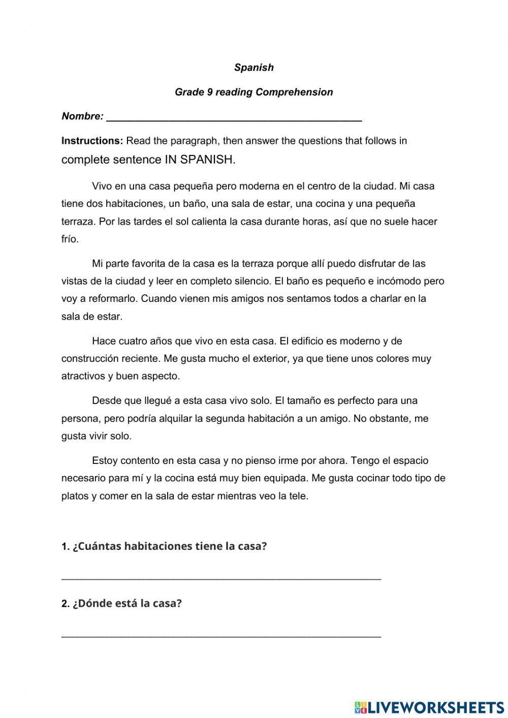 Free 9th Grade Spanish Worksheet Download Free 9th Grade Spanish Worksheet Png Images Free Worksheets On Clipart Library