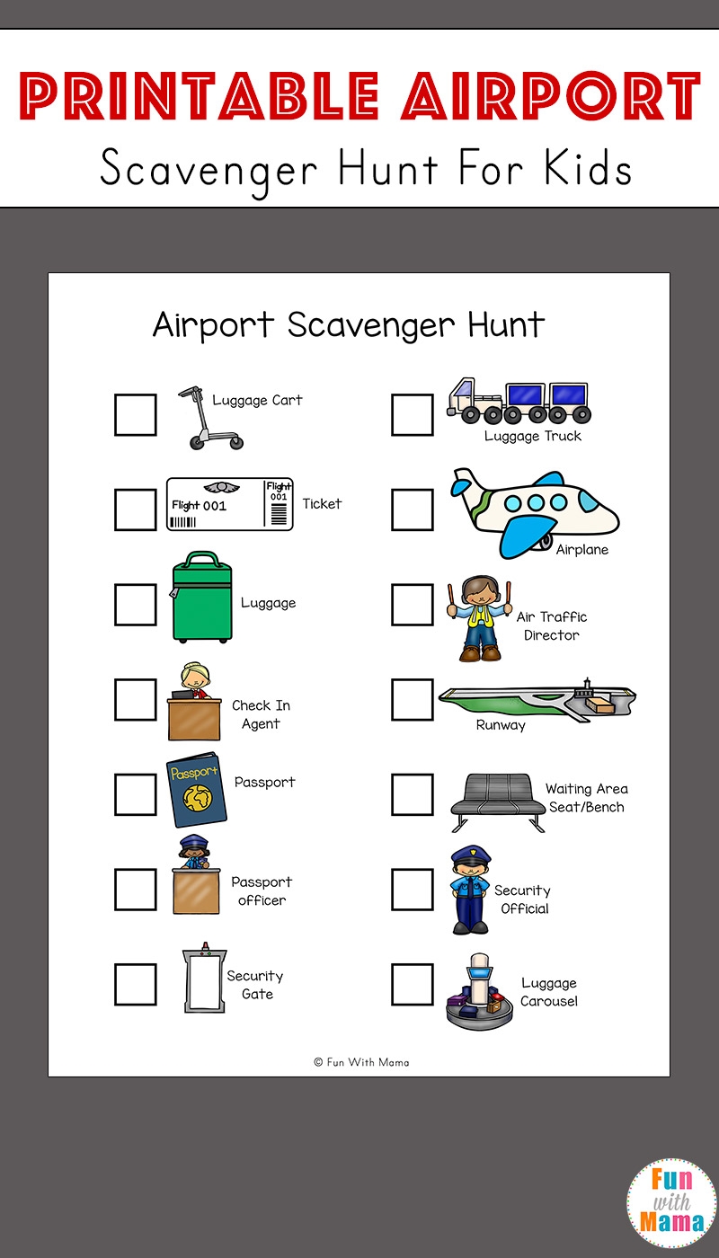 Free Airport Scavenger Hunt For Kids Thrifty Homeschoolers Free Airport Scavenger Hunt For Kids Thrifty Homeschoolers