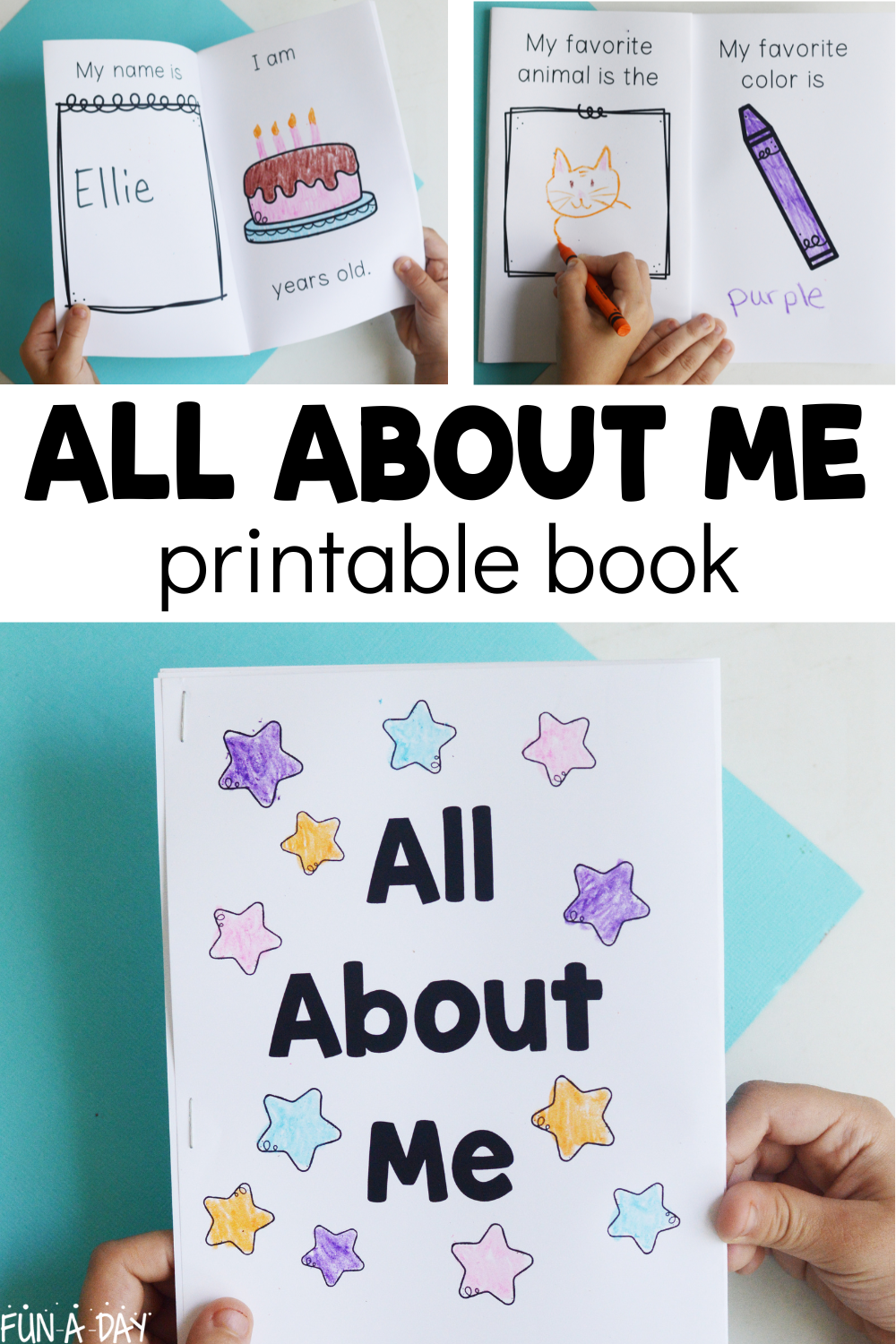 Free All About Me Printable Book Fun A Day 