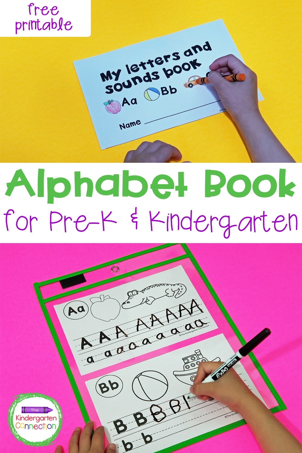 Free Alphabet Book The Kindergarten Connection Free Alphabet Book The Kindergarten Connection