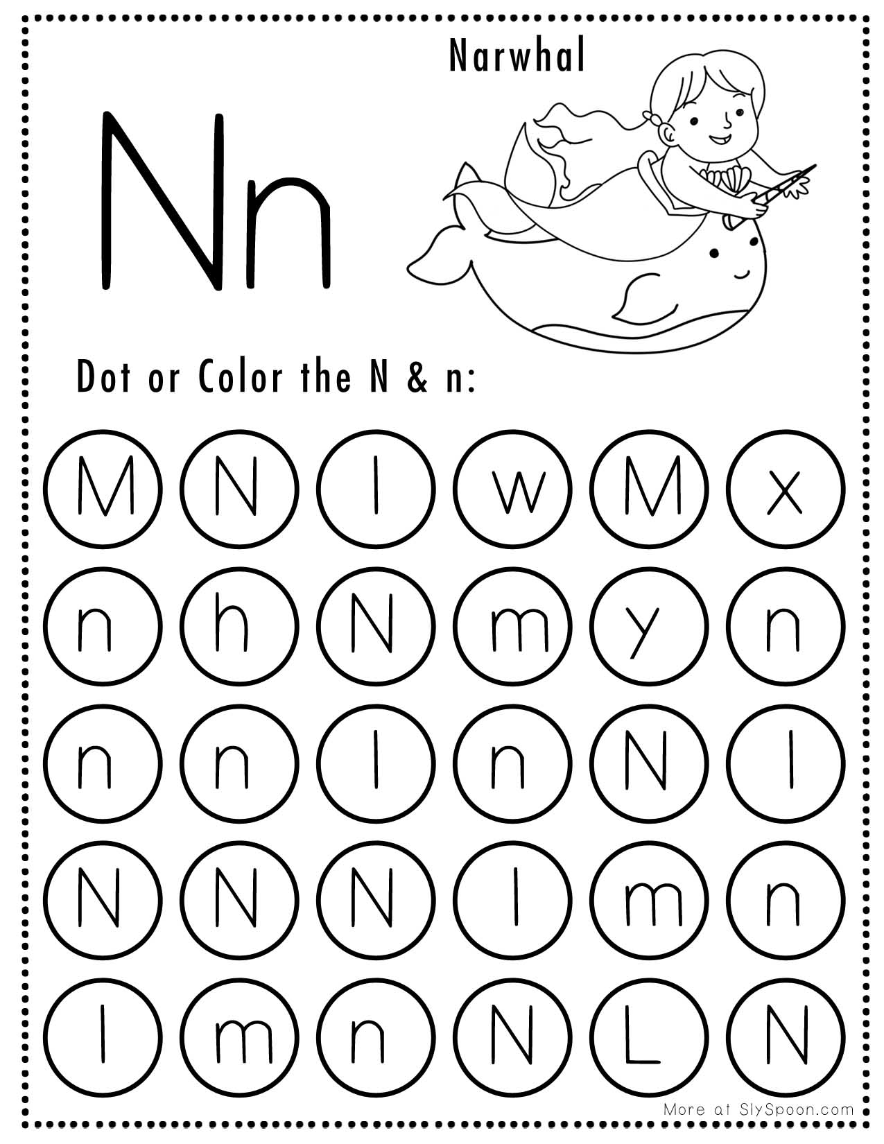 Printable Letter N Worksheets For Kindergarten Printable Letter N Worksheets For Kindergarten