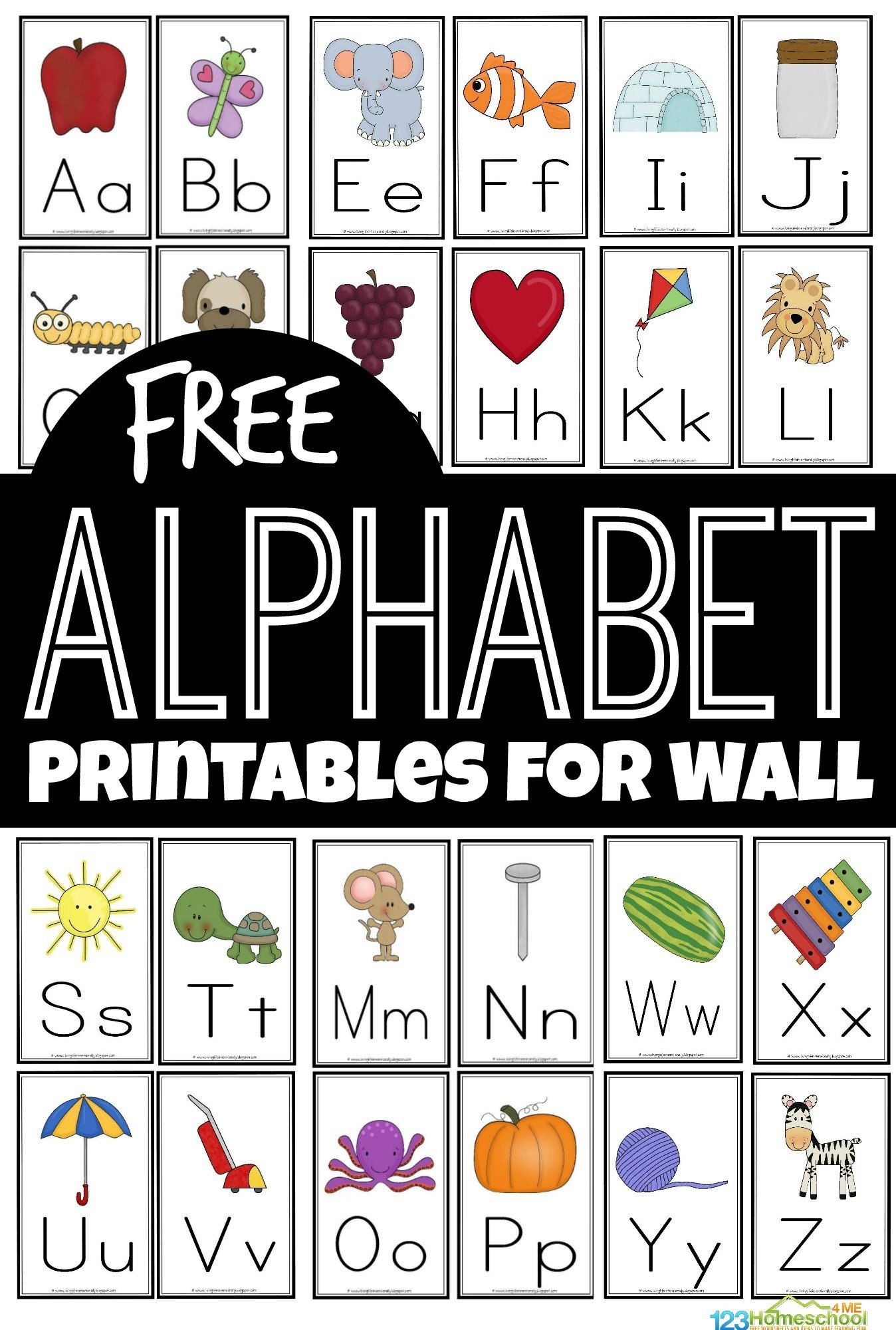 FREE Alphabet Flashcards And Printables For Wall FREE Alphabet Flashcards And Printables For Wall