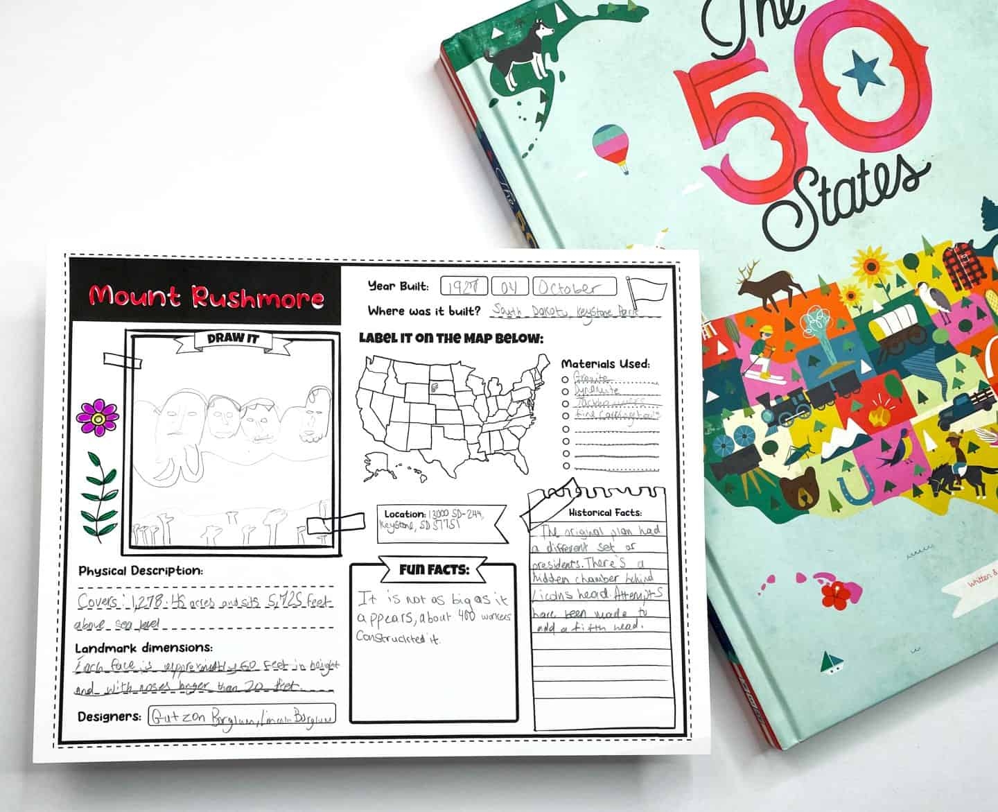 Printable Landmark Worksheet In Texas