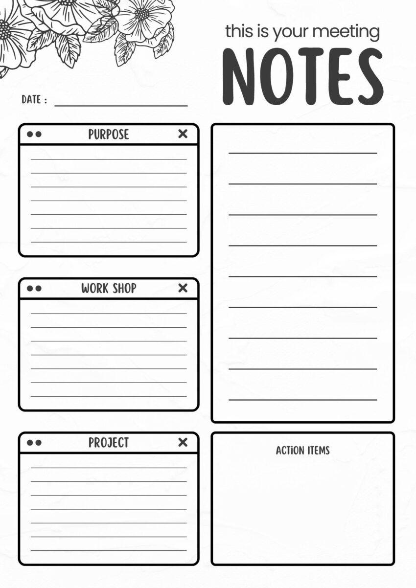 Free And Customizable Notes Templates