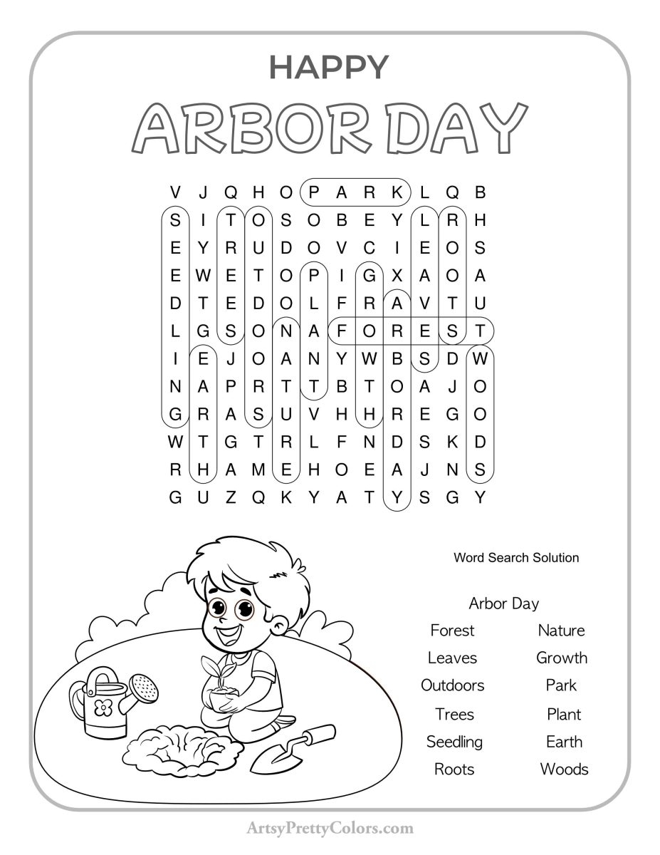 Free Arbor Day Word Search Printables Celebrate Nature Artsy Pretty Colors Free Arbor Day Word Search Printables Celebrate Nature Artsy Pretty Colors