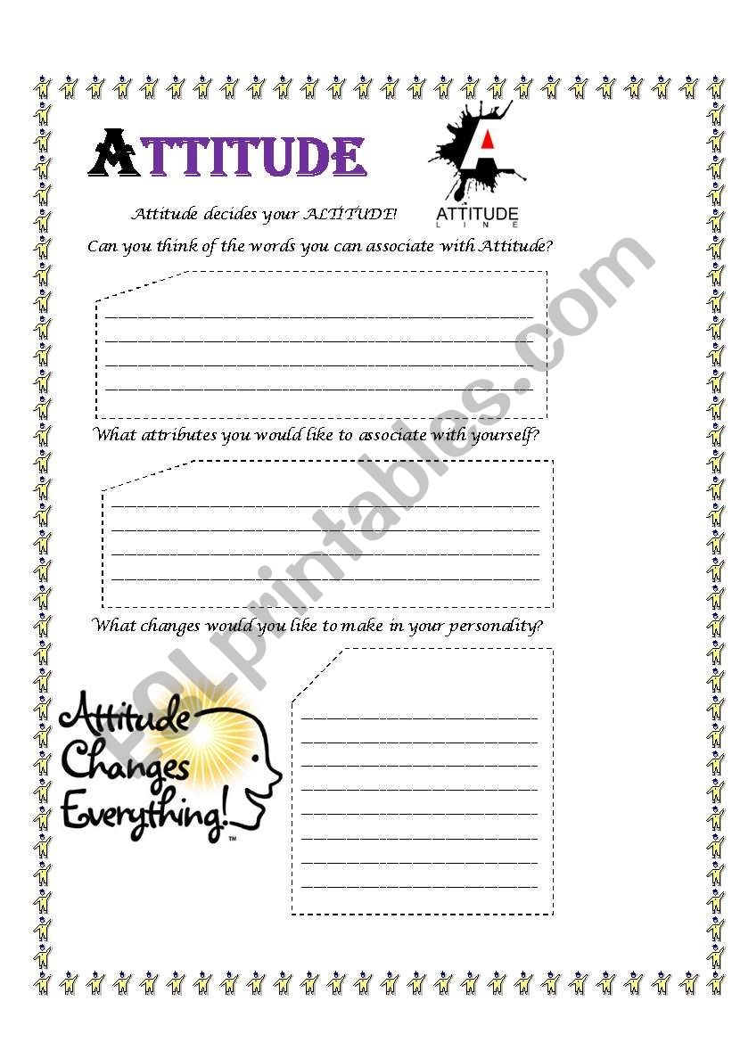 Free Attitude Worksheet Download Free Attitude Worksheet Png Images Free Worksheets On Clipart Library