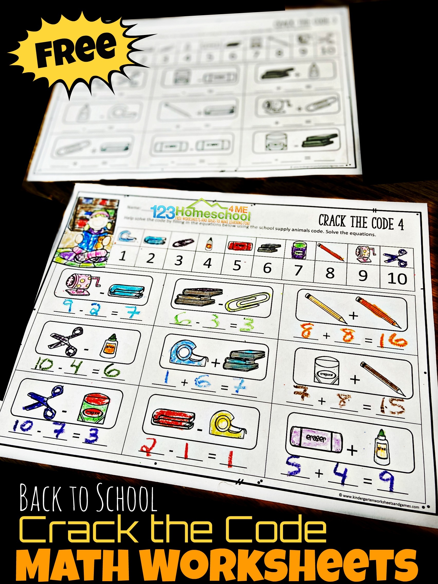 FREE Back To School Crack The Code Worksheets For First Day FREE Back To School Crack The Code Worksheets For First Day